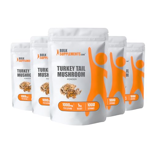 Turkey Tail Mushroom Extract Powder, 1000mg per Serving, 500g (1.1 lbs) D746031