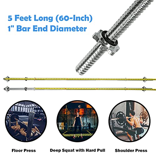 Chrome Barbell Bar with Ring Collars Olympic Barbell N52428