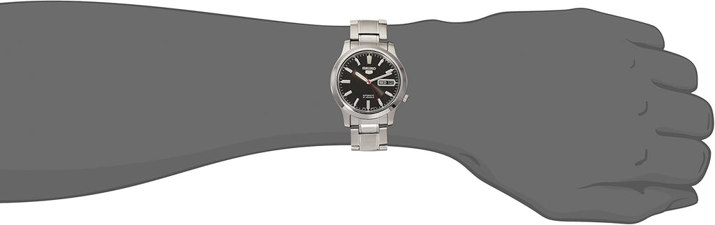 Stainless Steel Automatic Watch with Black Dial P6581