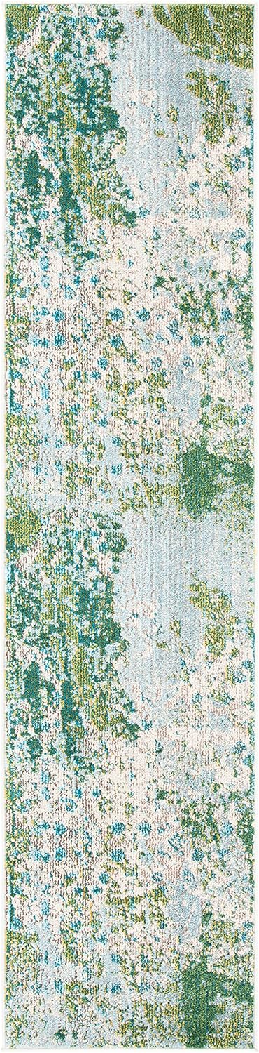 Green & Blue Runner Rug P67887