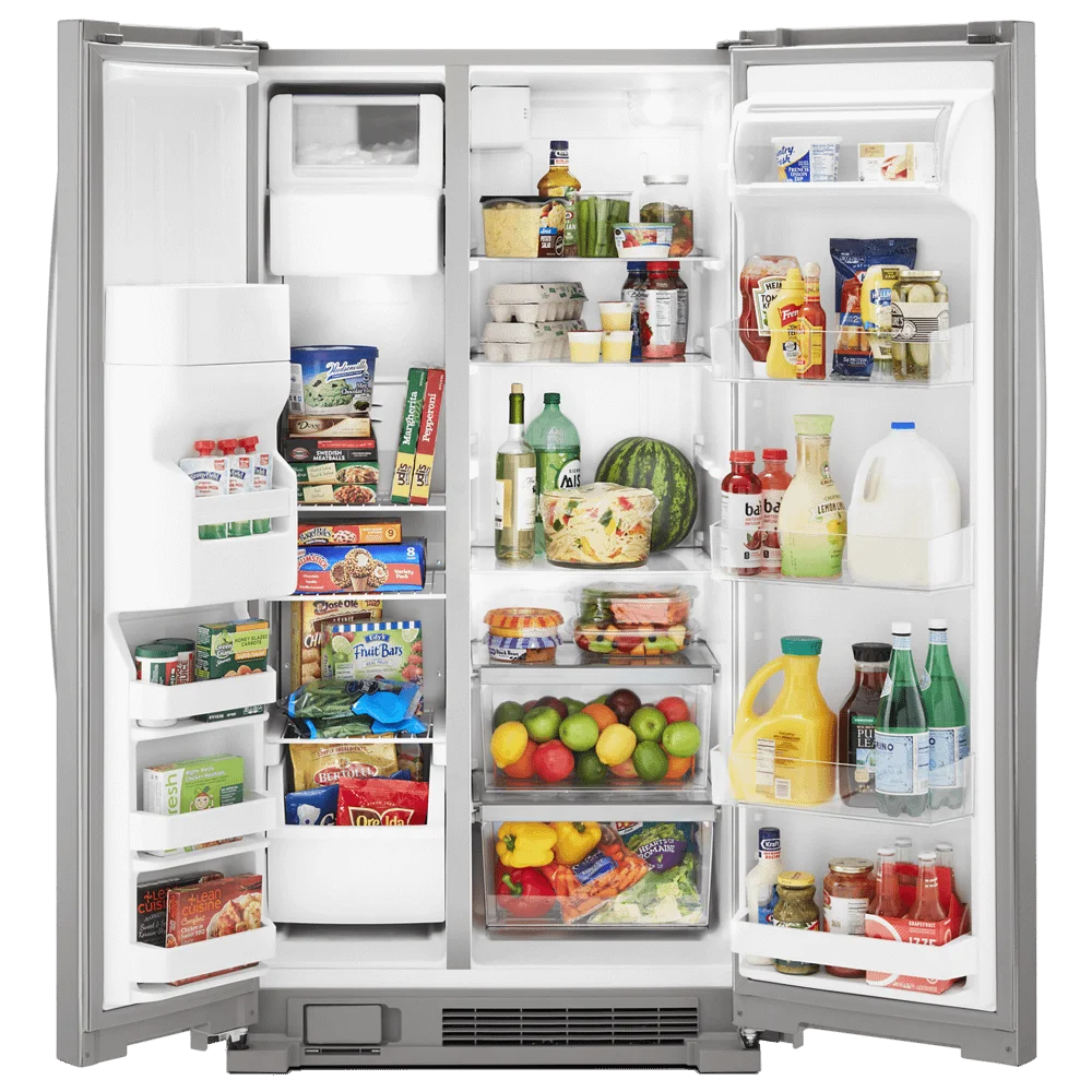 33" Wide 21 Cu. Ft. Side By Side Refrigerator H634