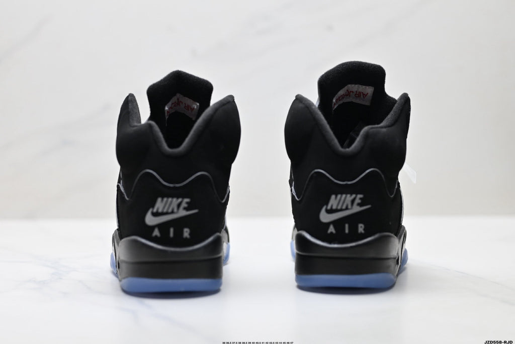 Air Jordan 5 Retro Black Fire Red White Sneakers