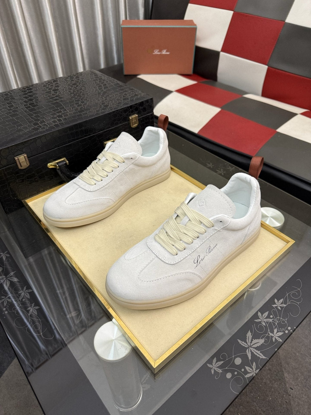 Loro Piana Low-Top Lace-Up Sneakers